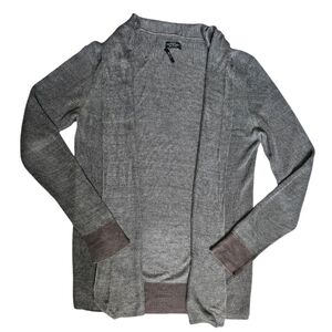 Allsaints Grey Brown Linen Cardigan Size Small